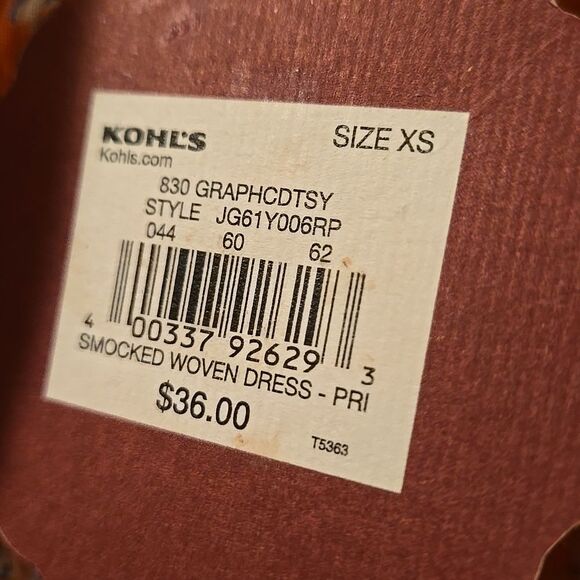 kohls dress SO brand xs NWT dress spring floral women y2k summer school teen - Picture 6 of 16